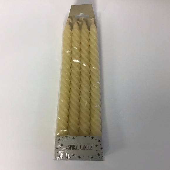 Set of (4) Spiral Candles